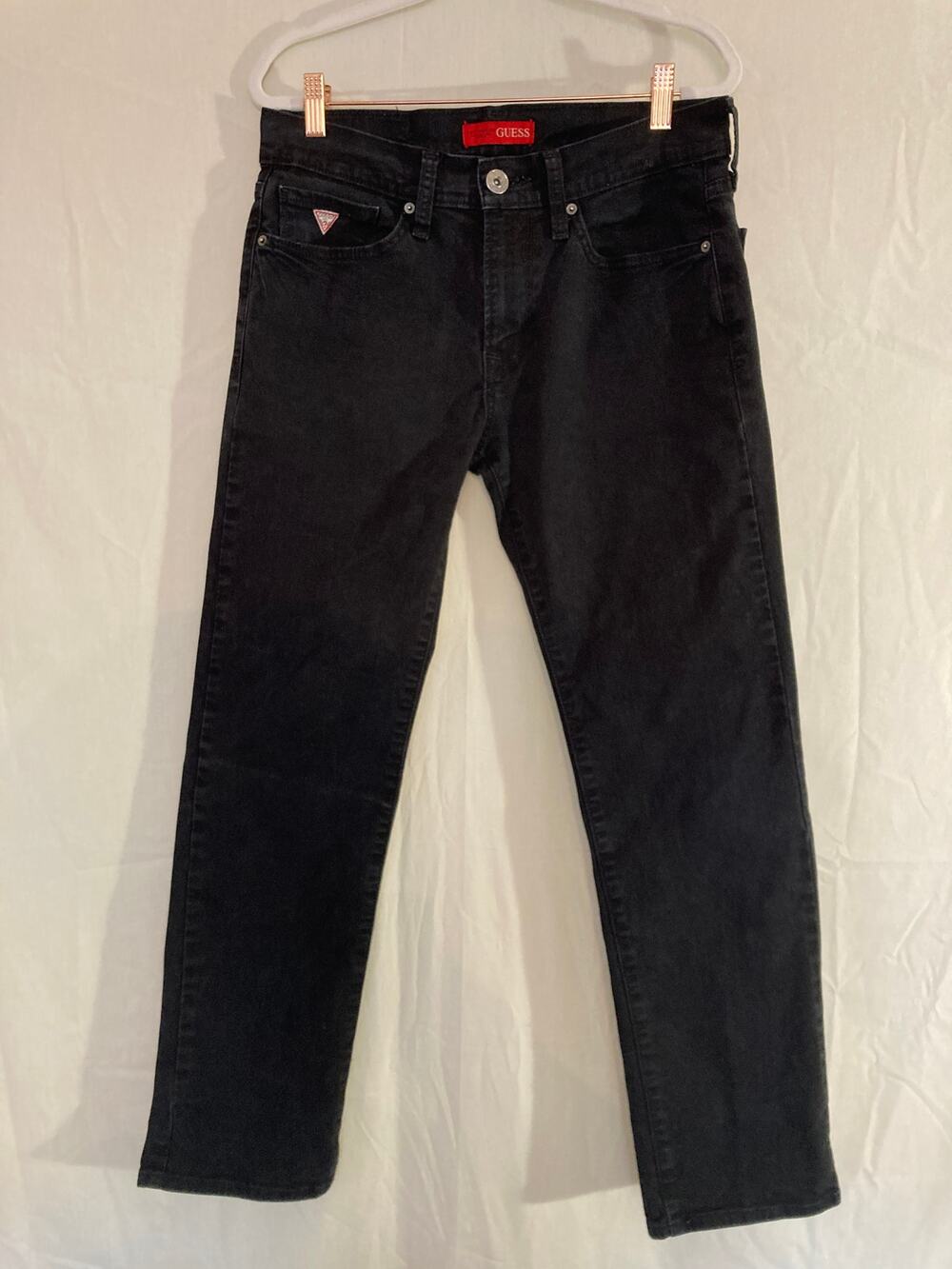 GUESS Lincoln Slim Straight black jeans